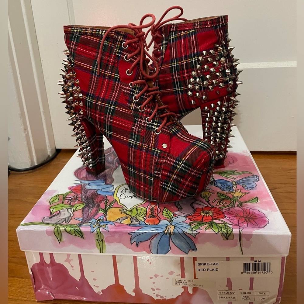 Jeffrey Campbell Plaid Lita Boots